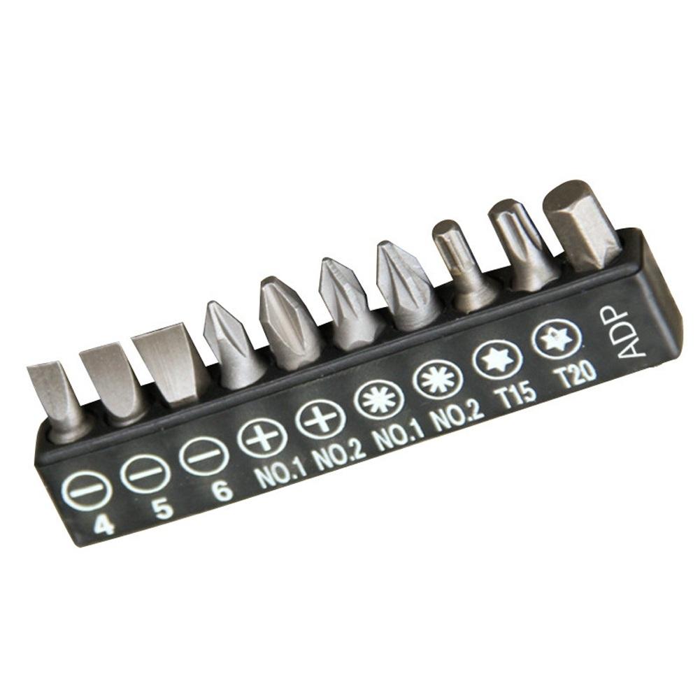 Insert Bit Set Black/Yellow Electric Screwdriver Flat Head
