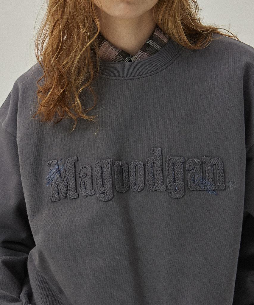 MAGOODGAN Akarit 3324 Logo Applique Grey Sweatshirt