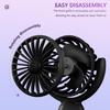 3pcs Portable Handheld Mini Fans with 3 Speed 180° Adjustable USB C Rechargeable for Travel Stylish Indoor Outdoor Eyelash Fan