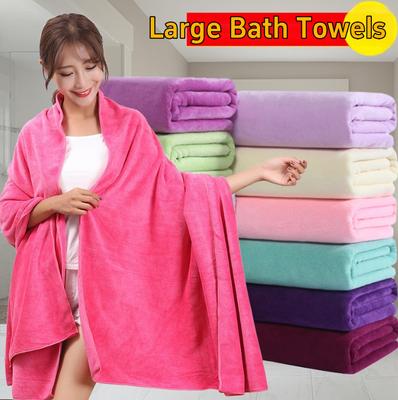 Large Bath Towels Absorbent Non-linting Household Towels Thickened Enlarged Fabrics Soft Absorbent Beauty Salon Massage Bed Sheets
