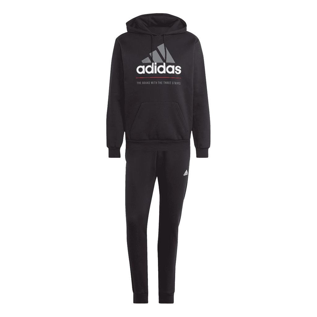 Adidas Mens Fleece Hooded Tracksuit