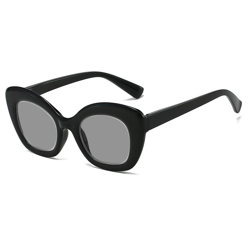 Women's Fashion Trend Cat Eye Myopia Sunglasses Elegant Personalized Thick and Durable UV Resistant Glasses Diopter To -4.0