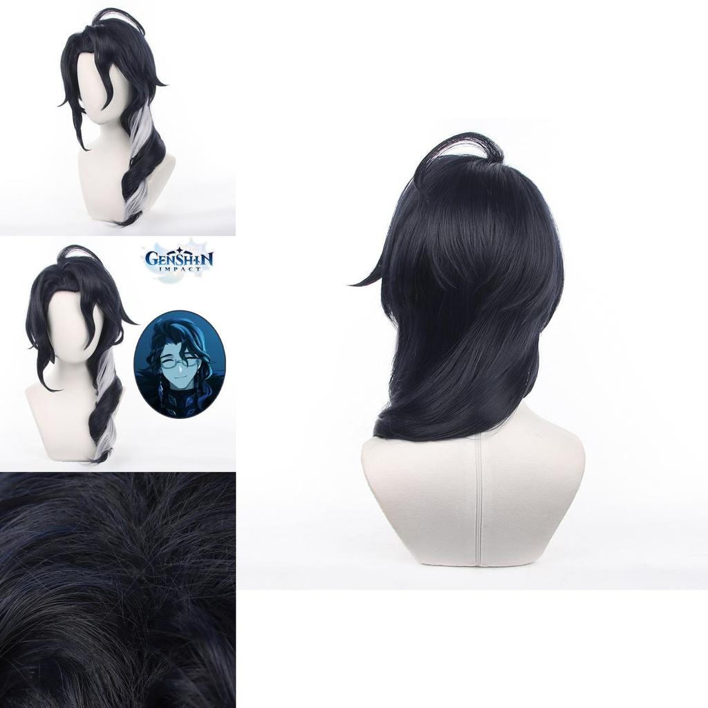 Genshin Impact Pantalone Cosplay Wig High Temperature Fiber 55cm/21.6in