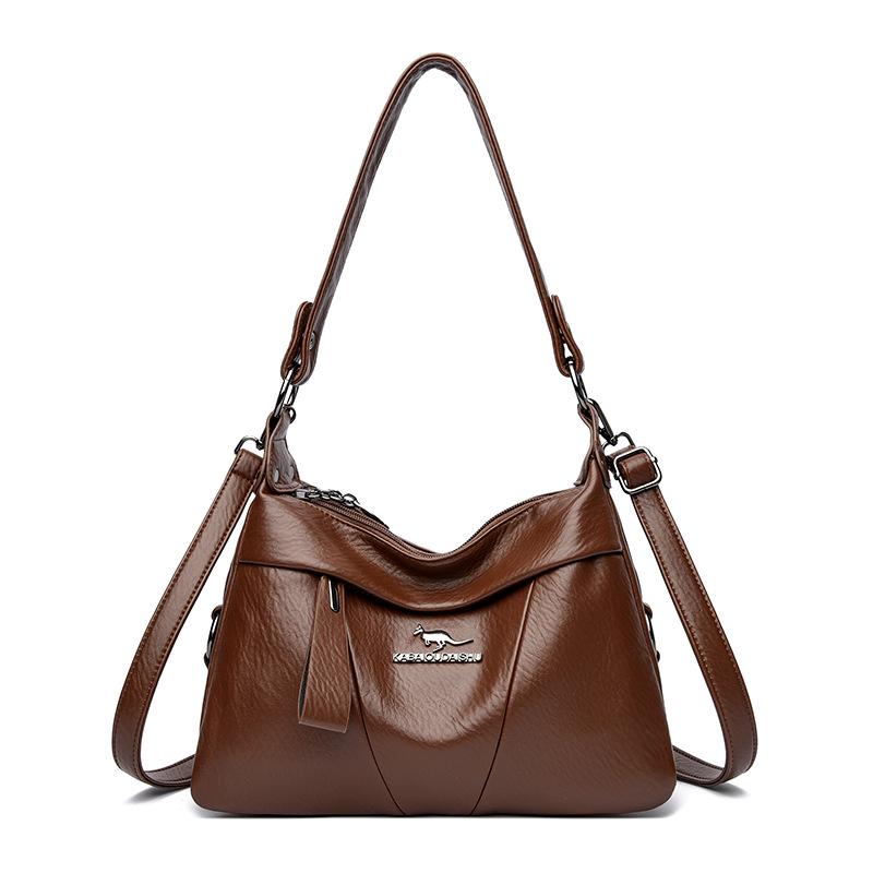 

Женская большая сумка кроссбоди на плечо - 2025 Осень/Зима Универсальная модная сумочка 27*10*18cm коричневый