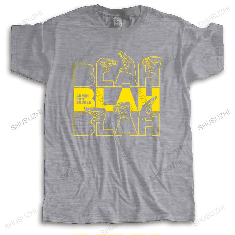 

many summer crew neck cotton t-shirts short sleeve black tees ARMIN VAN BUUREN BLAH new arrived mens brand cool teeshirt 4XL