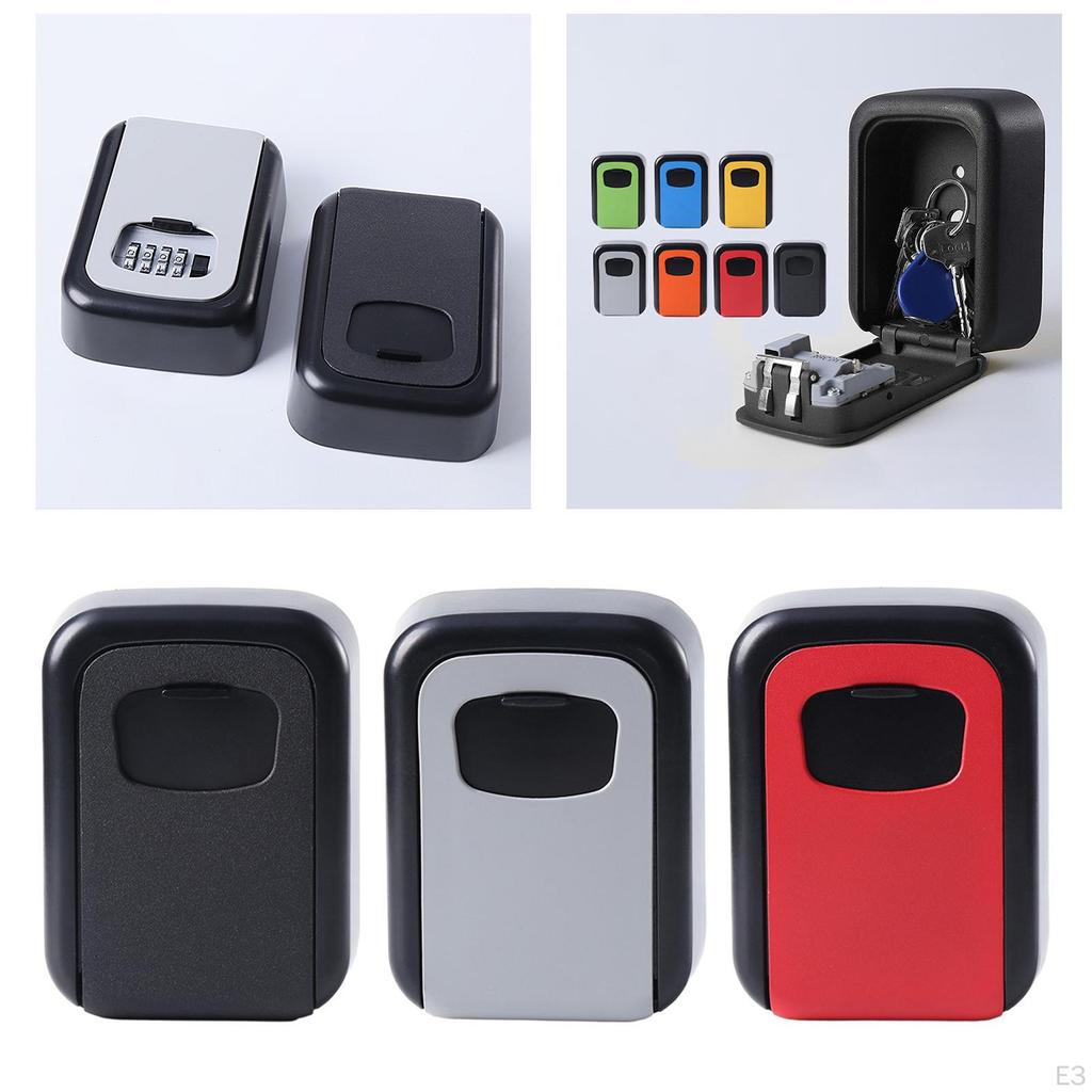 Box Key Cabinet Organizer Indoor Outdoor Wall Mounted Password Case Portable Storage for