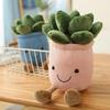 Lifelike Succulents Plush Soft Plush Toy Bookcase Decoration Creative Doll Vase Pillow Girl Children Gift