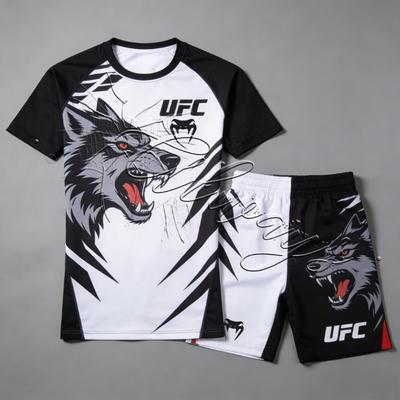 Costum Nou de Vară UFC MMA Sport Fitness pentru Bărbați și Femei Entuziaști ai Luptelor Sanda Box Quick Drying Respirabil Set