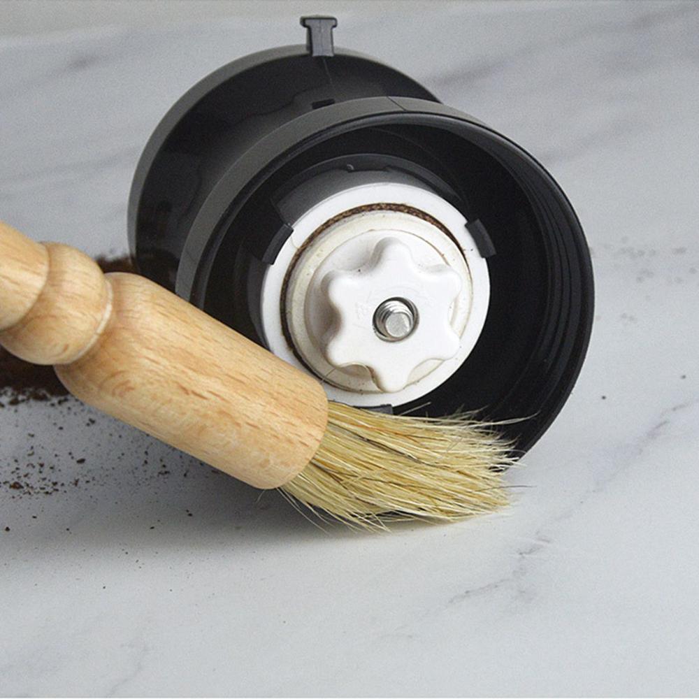Baking Natural Wooden Handle Cleaning Tool Pastry Brush Coffee Grinder Brush Espresso Cleaner