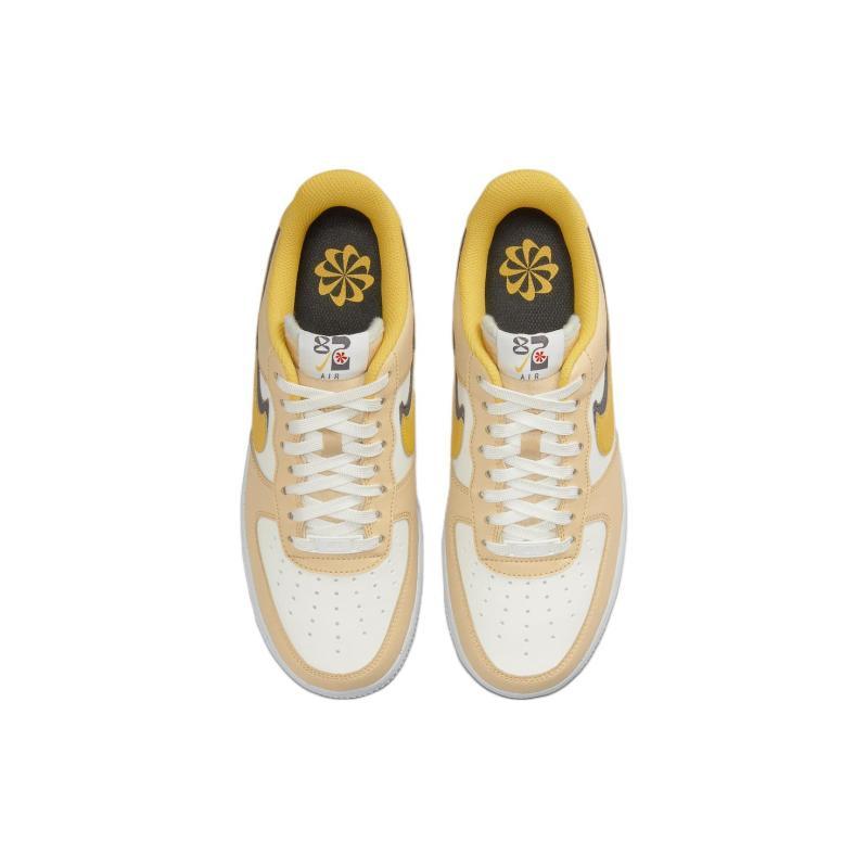 Nike Air Force 1 Low '07 Lx '82 Double Swoosh Sail Yellow Ochre Women's Sneakers DX6065-171
