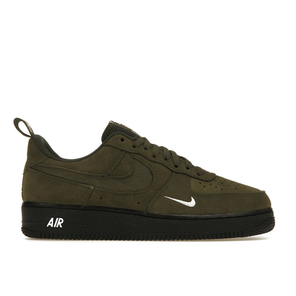 Nike Air Force 1 07 LV8 Reflective Swoosh - Cargo Khaki Men Sneakers Green White Black DZ4514-300