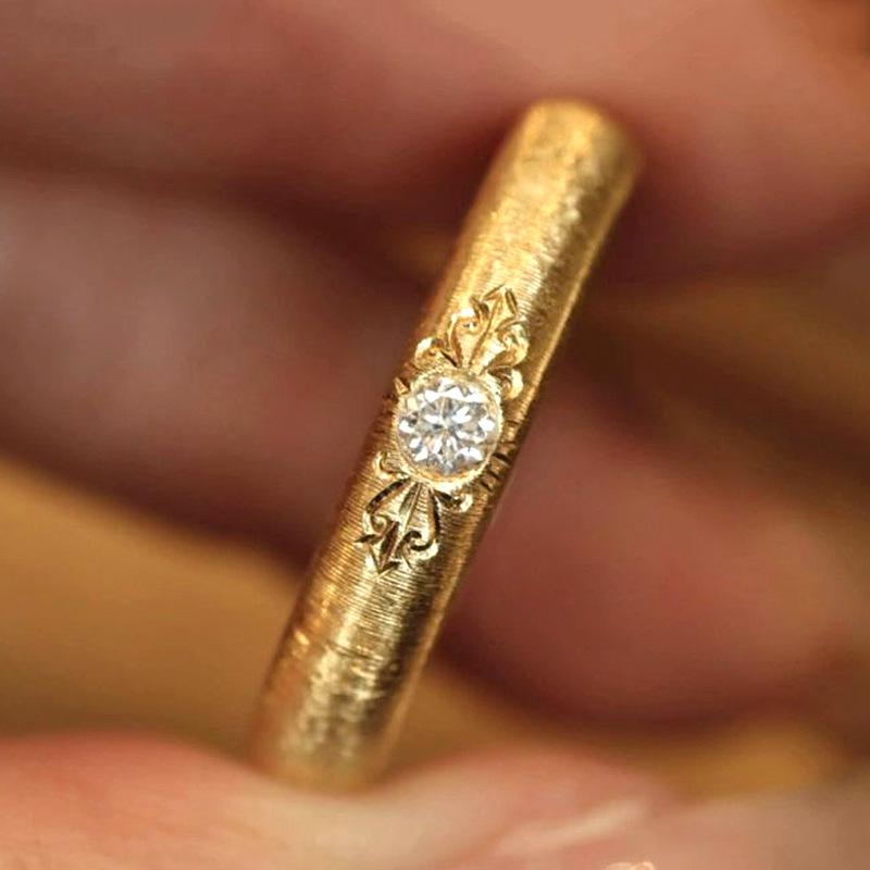 Xiaohongshu Bucherer Diamond Ring: Women s Classic Gold, Exquisite Versatile Design, Light Luxury. Adjustable Open