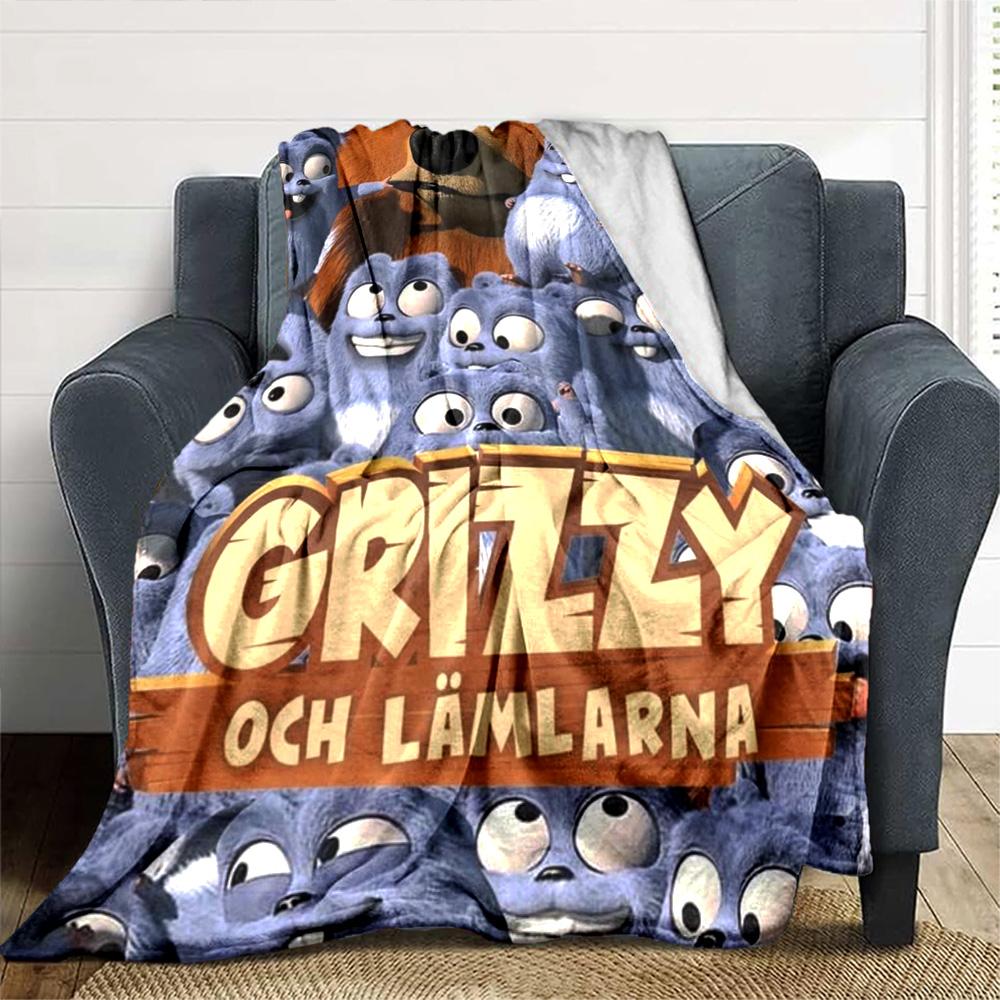 Grizzy & Lemmings Blanket Soft Warm Cozy Suitable for Chair Office Chair Bedding for All Seasons Modern Best Holiday Gift for Friends Family