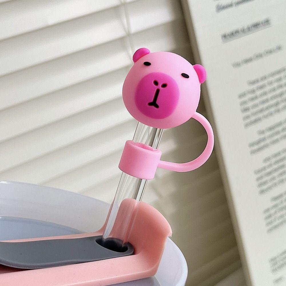 Cup Accessories Silicone Straw Plug Reusable Straw Tips Cover Drinking Dust Cap Water Glass
