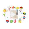 12Pcs /set Cute Animal Painted Wooden Paperclip Cartoon Stationery Learning Office Supplies PaperClips Clip Metal Cake Plugin