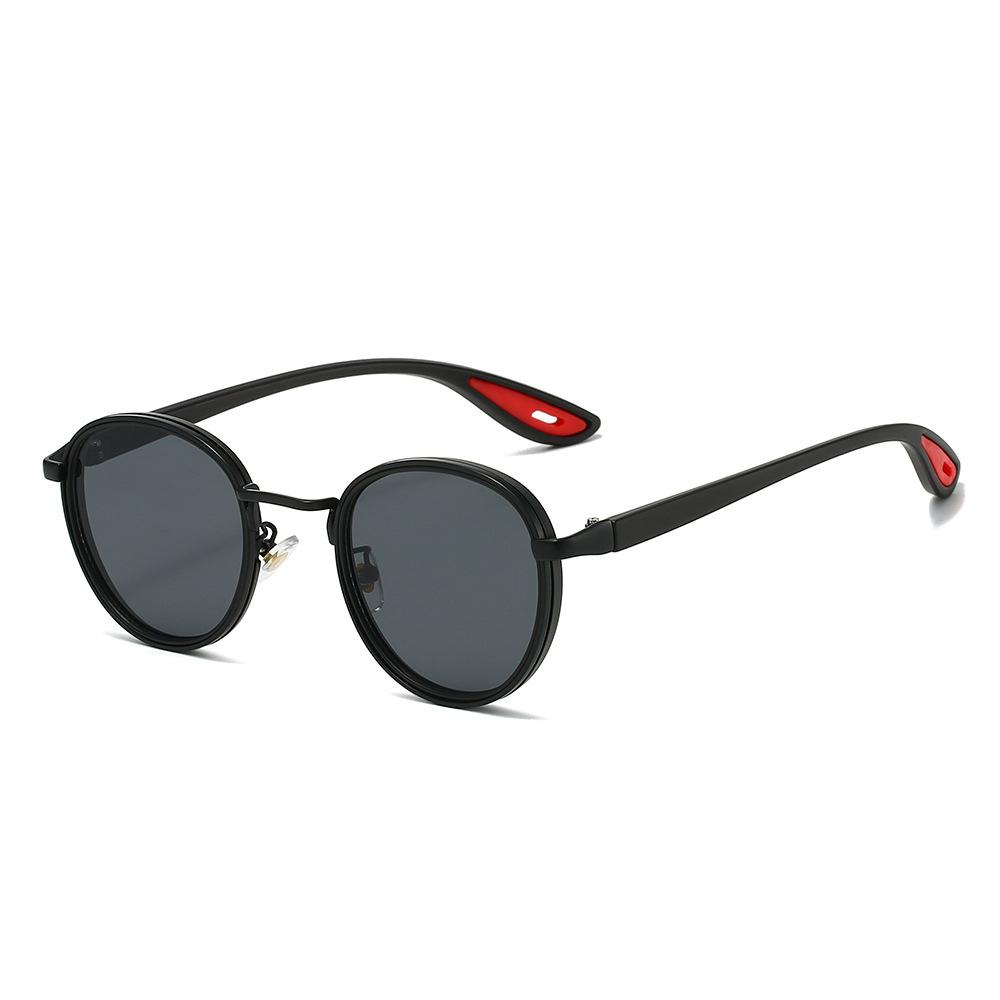 JYL TS Sunglasses UV Protection Round Metal Men Hip-hop/3392