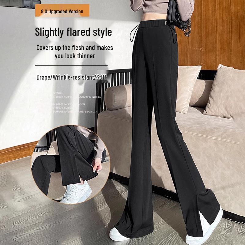 2026 Herfst/Lente Afslankende Zwangerschapsbroek met Micro-flare en Split