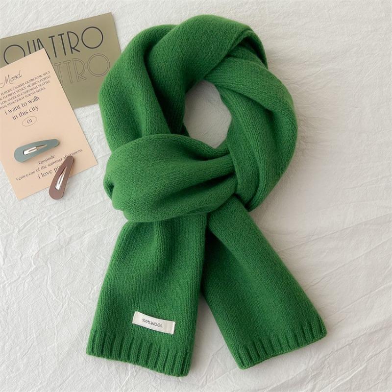 Selected Australian pure wool 100% cashmere scarf New versatile boys and girls winter warm knitted scarf