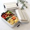 Skater Aluminum Lunch Box, 1000ml, Large Capacity, for Men, Mineral Tone Gold, AFT10B