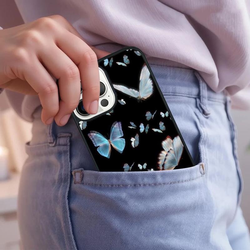Beauty Butterfly A Phone Case For iPhone 17 Air 15 16e 14 13 Pro Max Coque 12 11 Pro Max PLUS cover
