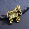 "Vintage Donkey Rhinestone Brooch: Creative Animal Pin Jewelry Accessory"