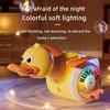 Musical Crawling Toy Duck - Electric Interactive Toy, LED Lights, 360° Spin, Soft Lighting, Sensory Play, Educational Gift