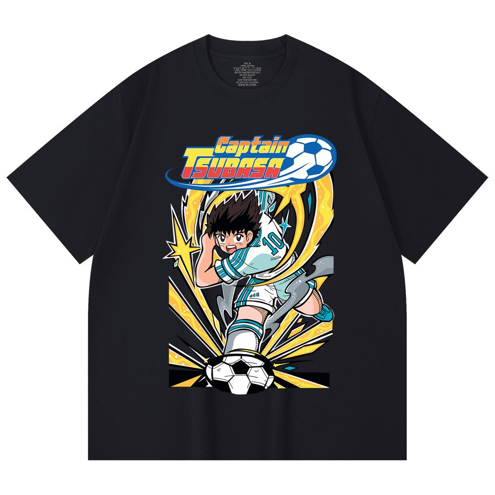 230 Gsm 100% Cotton Captain Tsubasa V1 Print Unisex Heavy Cotton T Shirt