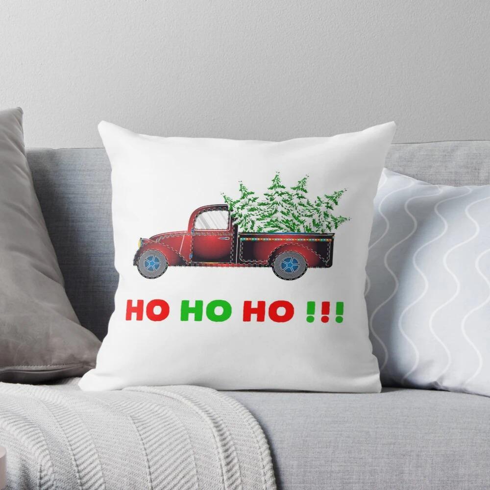 Merry Christmas Decoration Home Holiday Pillowcase Cushion Cover Autumn Modern Living Room Sofa Bed Pillowcase 60*60Cm