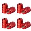 4Pcs Auto Tire Valve Stems Cap Knurling Style Tire Valve Cap Aluminum Tire Wheel Stem Air Valve Cap Auto Universal Auto Accessories