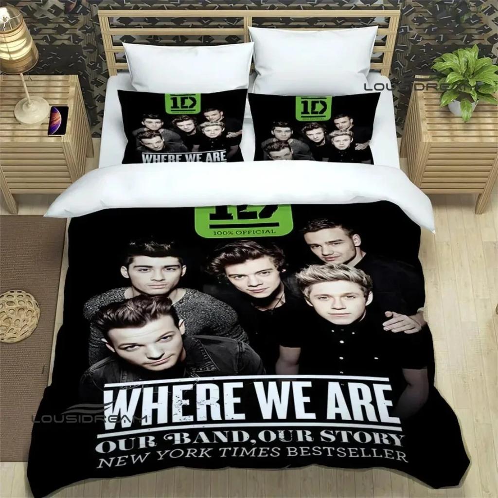 Comforter One Direction Rock Band Bedding Set For Bedroom Soft Modern S Comefortable Kids And