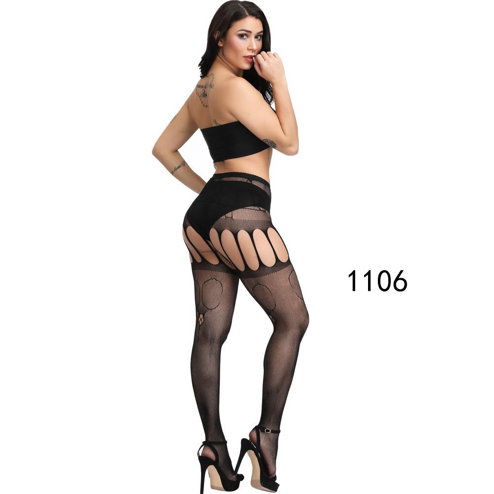 Sexy Womens Fishnet Stockings Pantyhose Black Garters Long Socks Nightclub Party Female Lingerie Tight Leggings