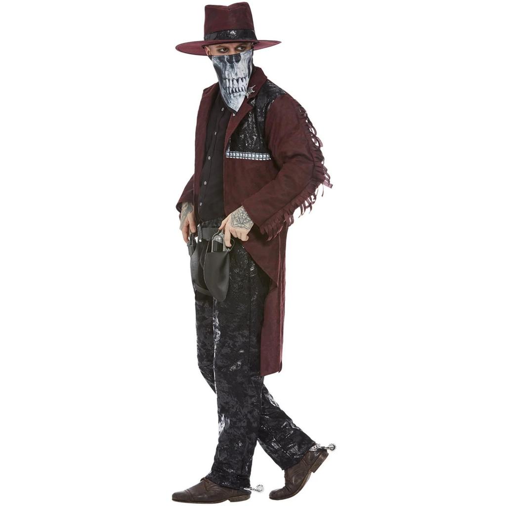 Smiffys Men's Deluxe Dark Spirit Western Cowboy Costume Set