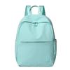 Solid Color Backpack Women's Large Capacity Nylon Bag Student Schoolbag