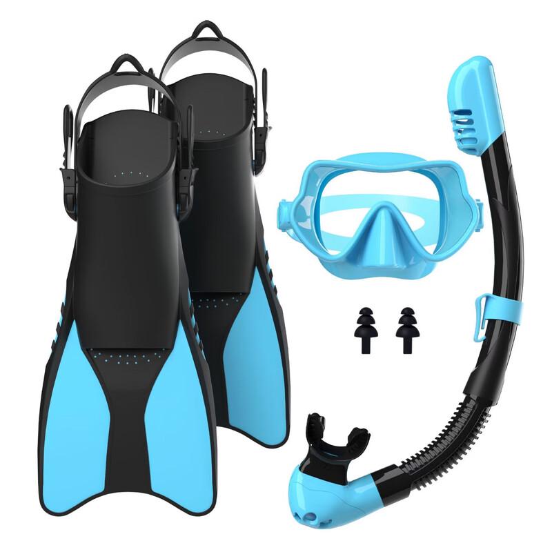 Adjustable Silicone Diving & Snorkeling Fins Set