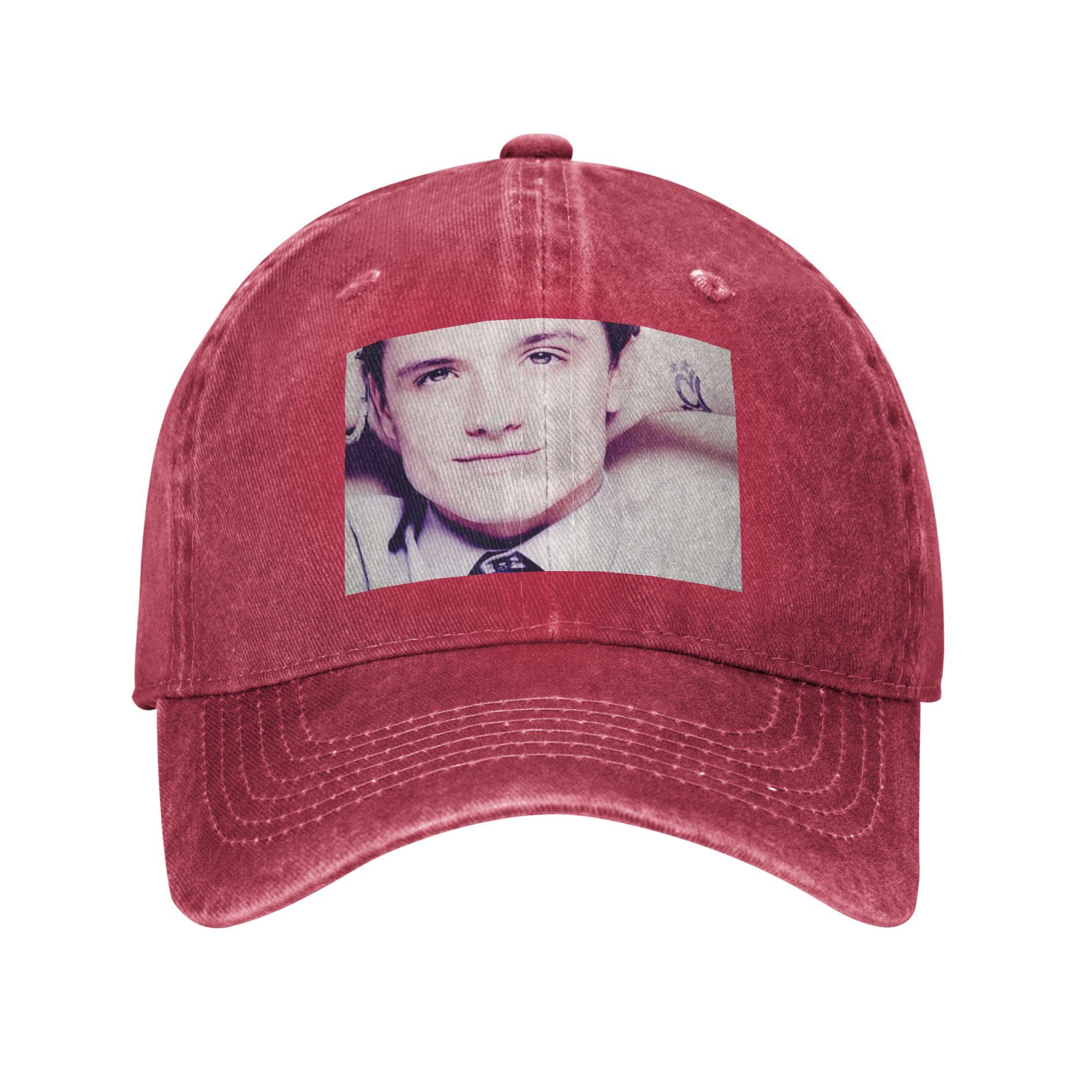 Josh Hutcherson whistle meme song music Denim Fabric Cap Casual Baseball Caps Adjustable Hat Summer Unisex Baseball Hats One Size