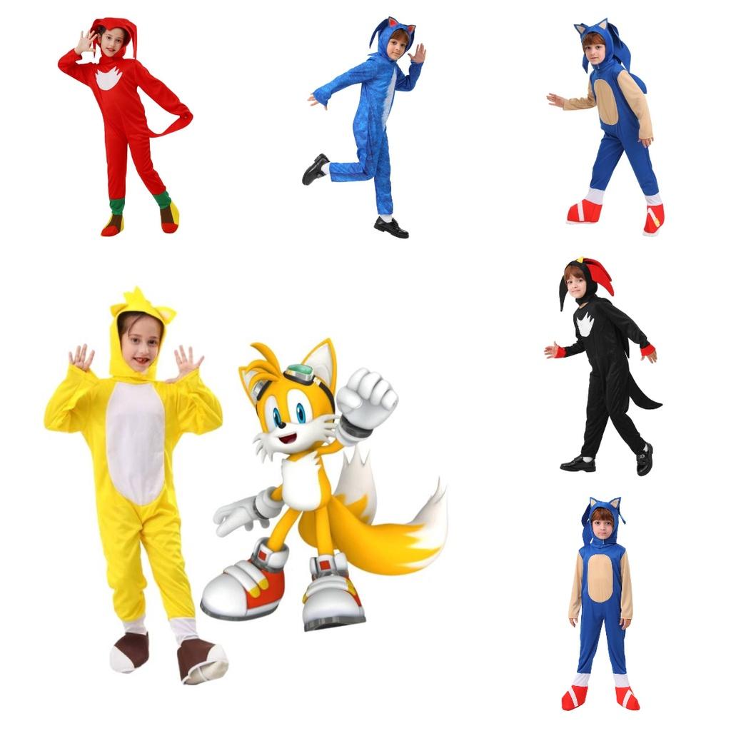 Blue Sonic Hedgehog Costume For Carnival Party Super Speed Kid's Cosplay Outfit