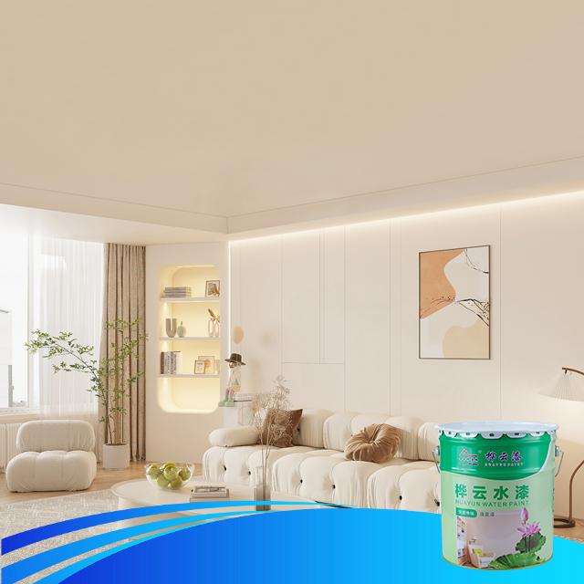 Huayun Factory Direct Acrylic Odorless Water-Based Formaldehyde-Free Scrub-Resistant Interior Coating Paint