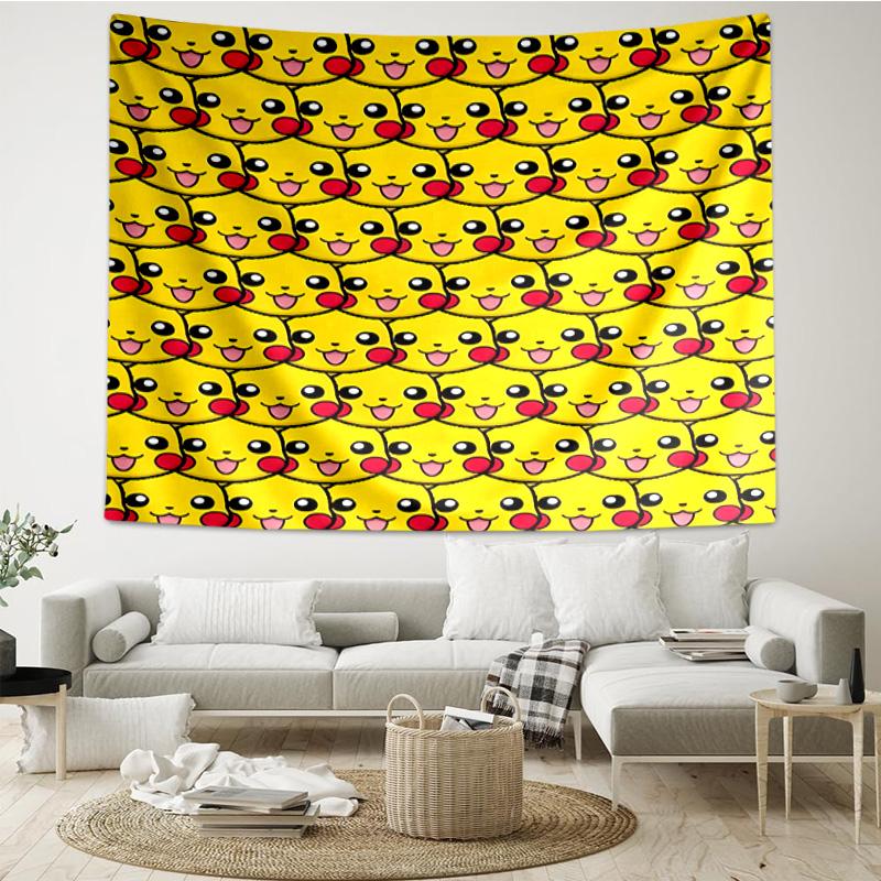 Yellow mouse Stained Glass Tapestry Hanging for Bedroom,Livingroom, Playroom,Decor Art Room Wall Tapestry Holiday and Birthday Gifts