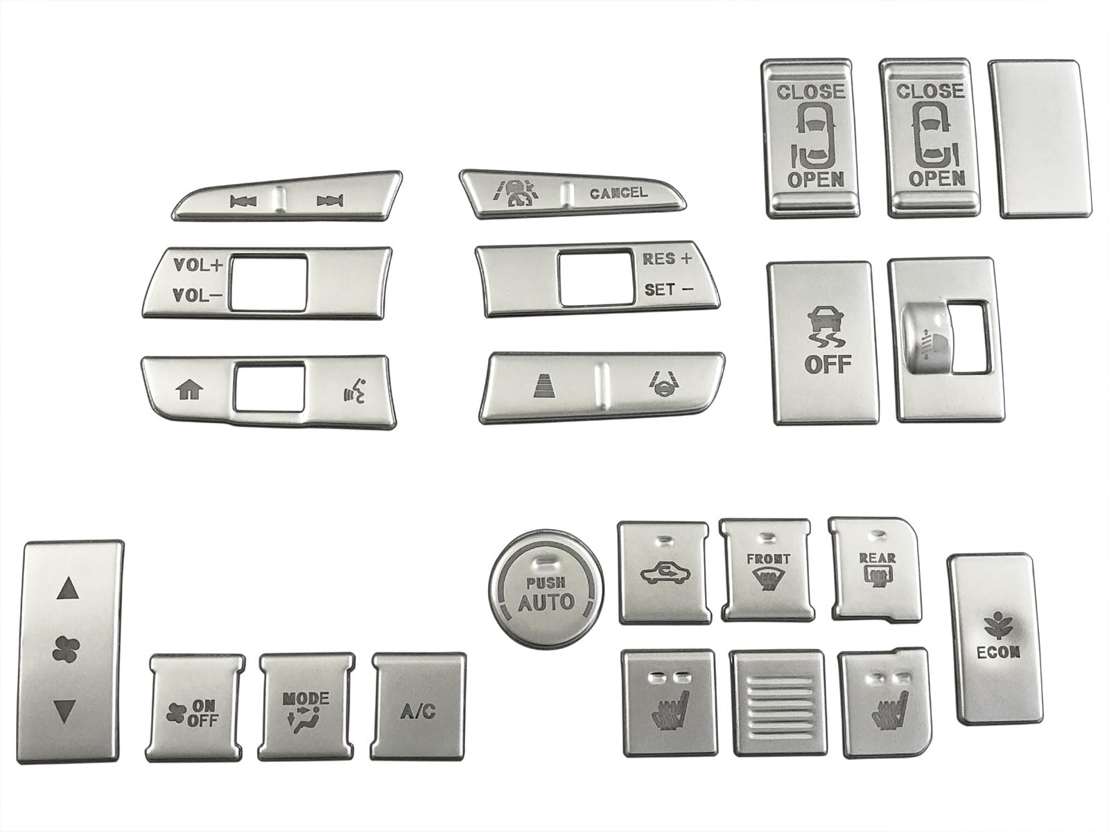 BRIGHTZ N-BOX JF5 JF6 Stainless Steel Interior Panel Switch Cover