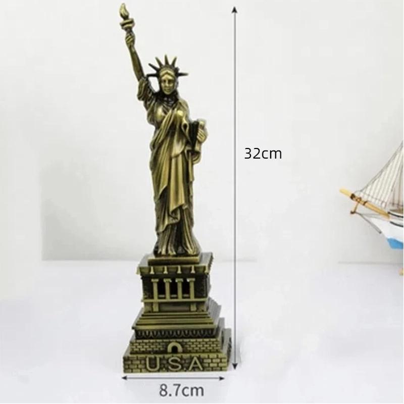 

Металлическая модель Статуи Свободы – Сувенирная фигурка из Нью-Йорка для украшения дома Height 32cm