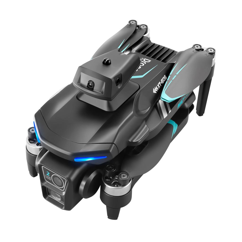 Dron na dálkové ovládání, 2.4G WIFI FPV Mini dron s duální kamerou 6K Skládací bezhlavý kvadrokoptéra