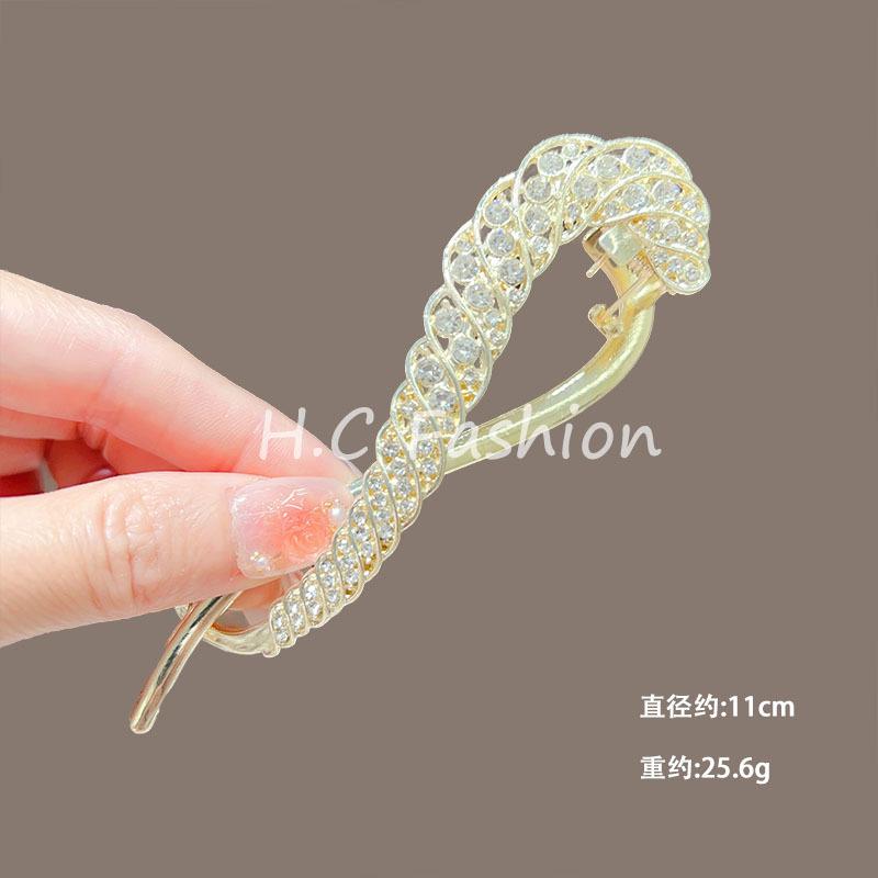 Trendy Personal Flower Hairpins Women Pearl Hair Clips Accessories Temperamental Alloy Hair Accessories