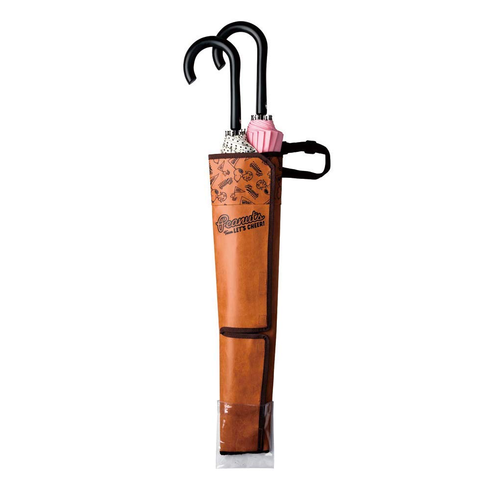 BONFORM Snoopy Cheer 2 Waterproof Umbrella Holds up to 5 60cm Holder, Umbrellas, Long, Camel, 7259-06CA