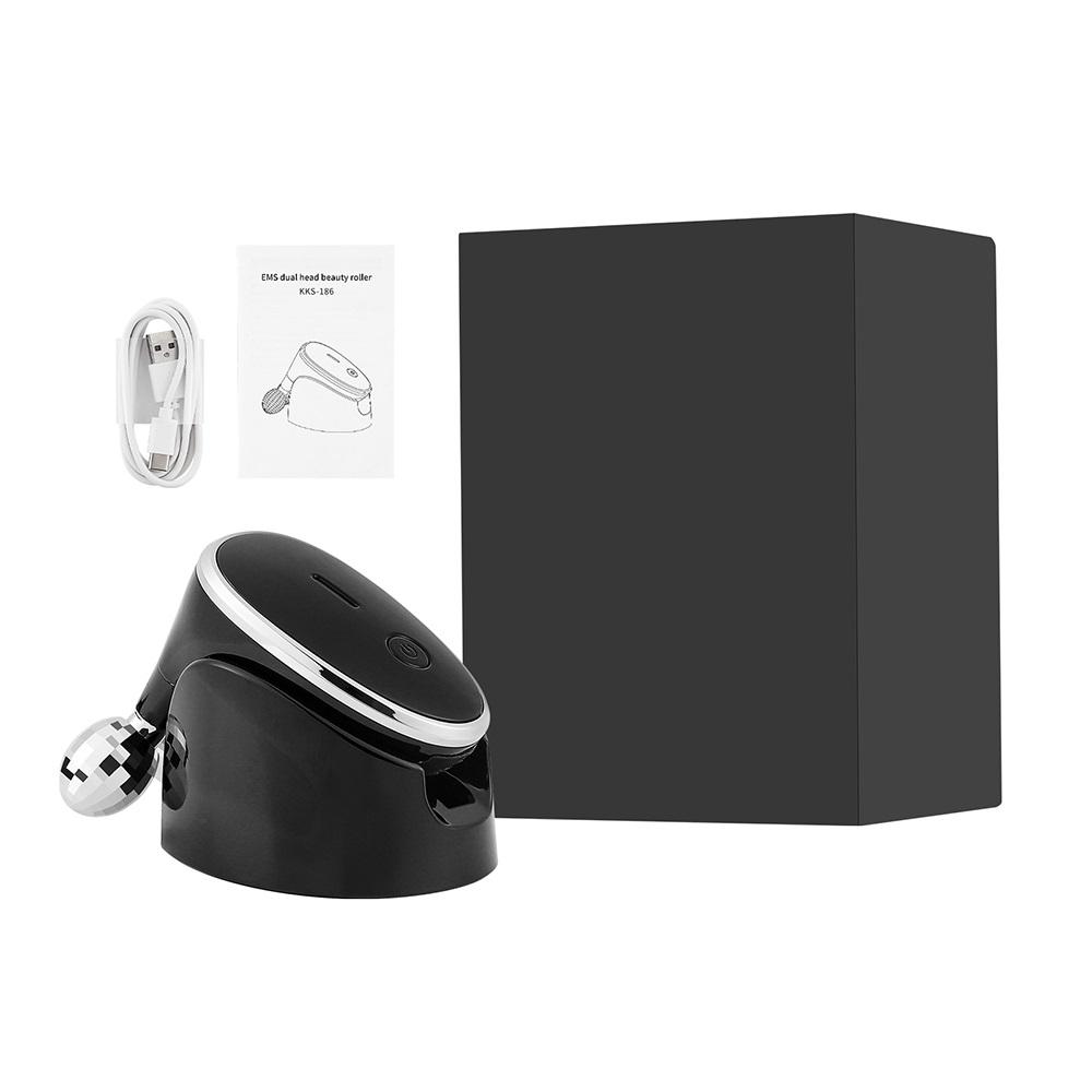 

EMS Аппарат для лифтинга лица Ролик для похудения лица Микротоковый массажер Подтягивающий шею Устранитель второго подбородка Устройство для ухода за кожей чёрный