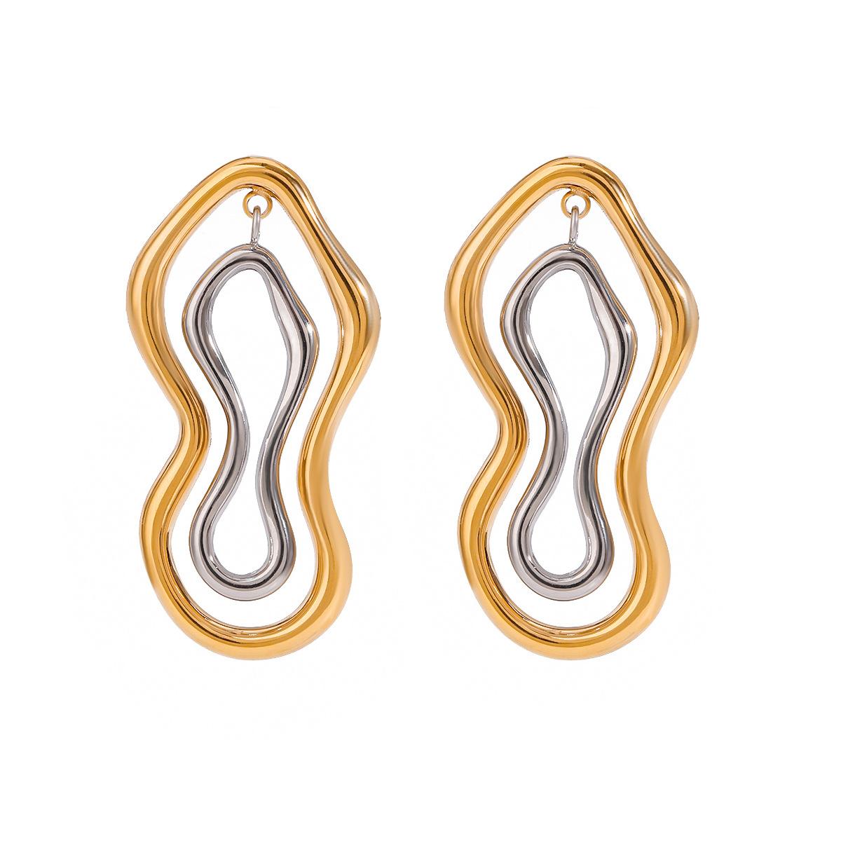 Yori Exclusive Design Personalized Stainless Steel Hollow Earring 18K PVD Plated Daily Arrivals Jewelry Water Resistant
