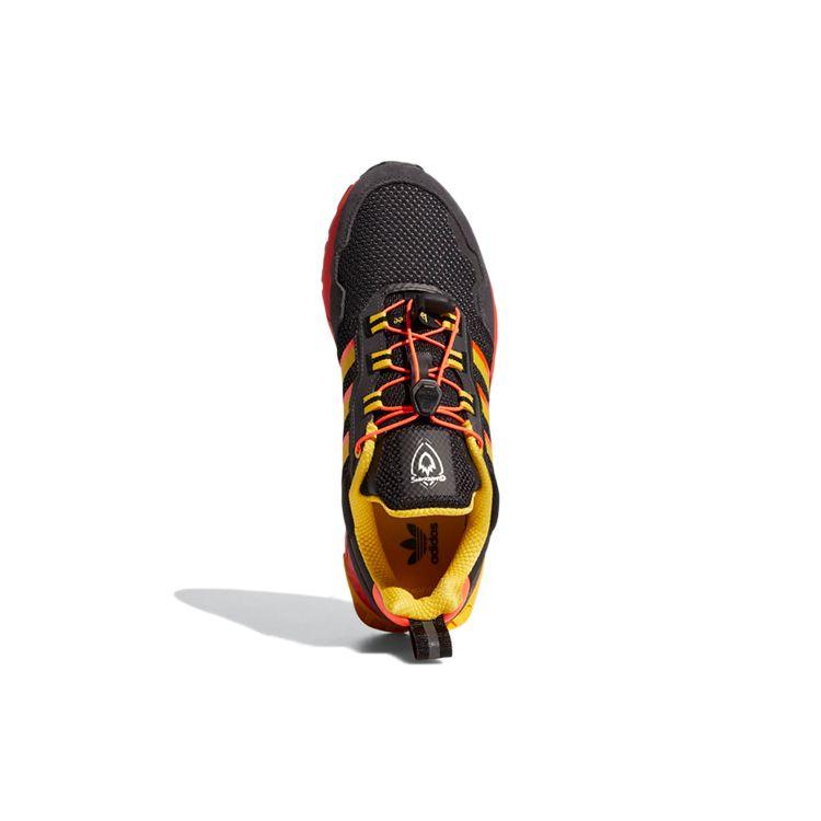 Marvel x adidas ZX 1K Rocket Herren-Sneaker Schwarz Core-Black Solar-Rot GX1210