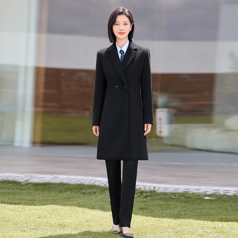 Unisex Woolen Mid-Length Coat - Warm, Versatile for Autumn/Winter 2025