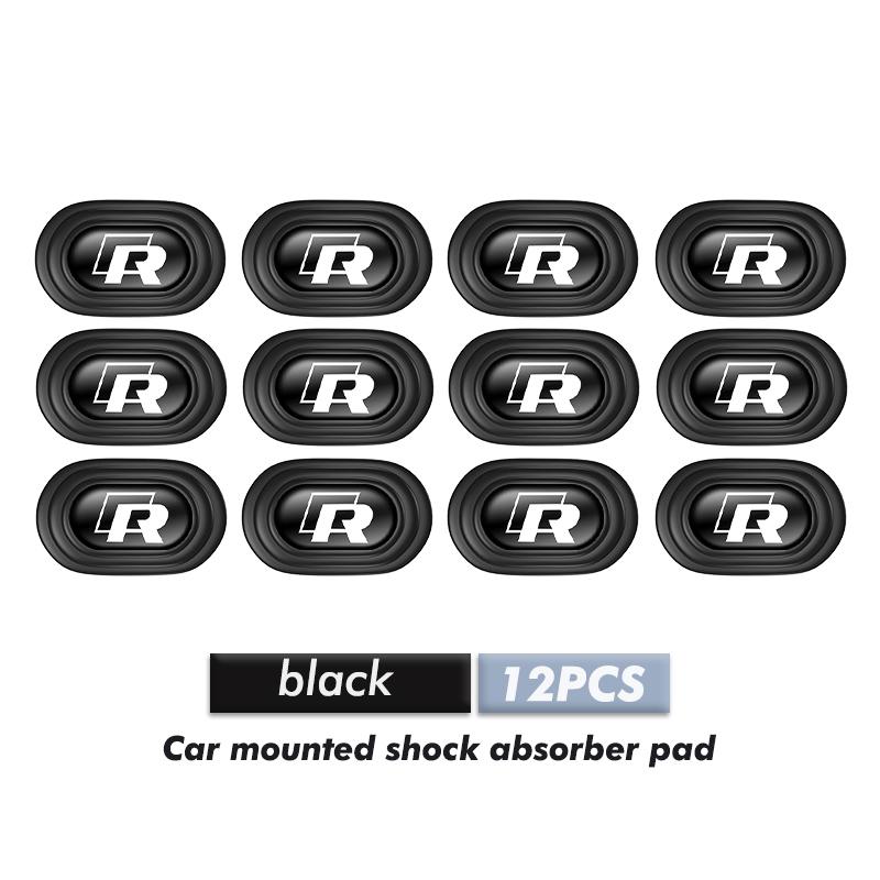 For Volkswagen VW Car Logo Door Shock Pad Silicone Anti-Collision Sticker Cover Golf Jetta Passat Mk4 Mk5 Mk6 CC B5 B6 B7 Golf 4 Zj7
