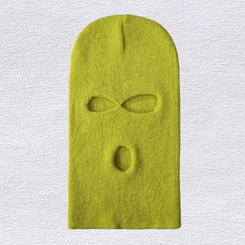 Hood elite social awesome mask cold hat men's hood funny three hole hood knitted hat