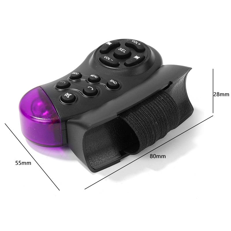 11-key car steering wheel remote control, battery-powered, with MP3/DVD stereo audio buttons, suitable for wireless control of car DVD radios